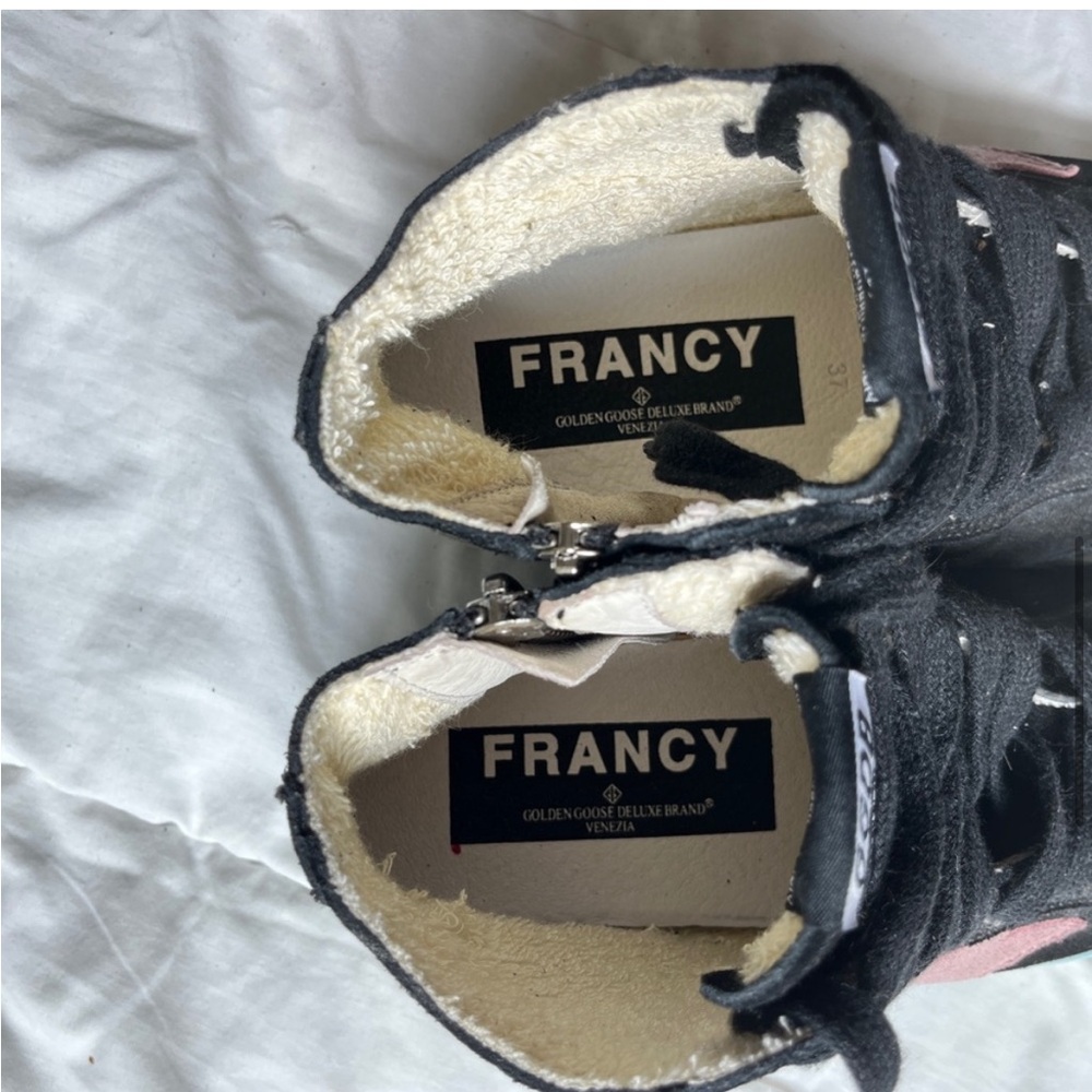 Golden Goose Black and Pink Sneakers - Picture 5 of 9